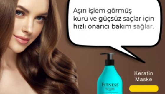    Fitness Professional Tuzsuz Şampuan & Keratin Maskesi Seti